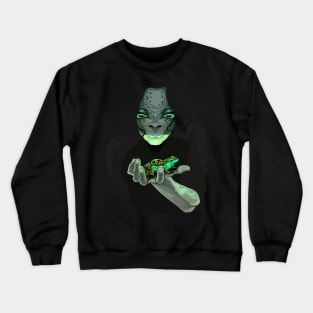 Trippy Frog Art Crewneck Sweatshirt